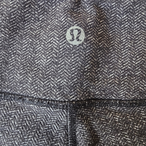 Lululemon Athletica Wunder Under Herringbone Black Gray Leggings Size 4 - Picture 4 of 11